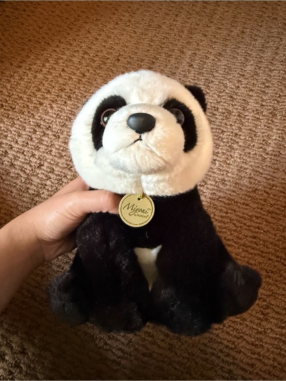 Miyoni Black & White Panda Plush Toy by Aurora